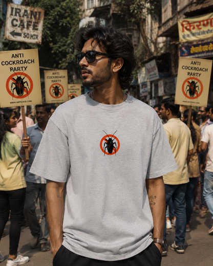 ANTI-COCKROACH Unisex Oversized T-Shirt