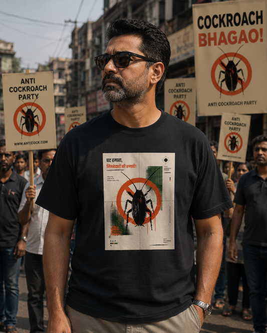 ANTI-COCKROACH Unisex Oversized T-Shirt