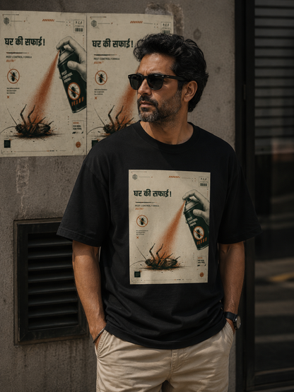 ANTI-COCKROACH Unisex Oversized T-Shirt