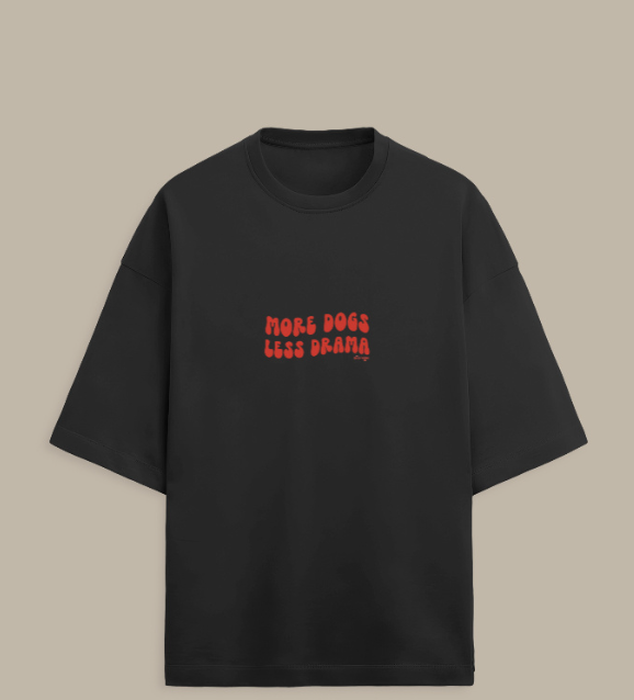 MORE DOG Unisex Oversized T-shirt