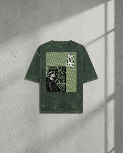 Unisex Acid Washed Oversized Graphic Tee