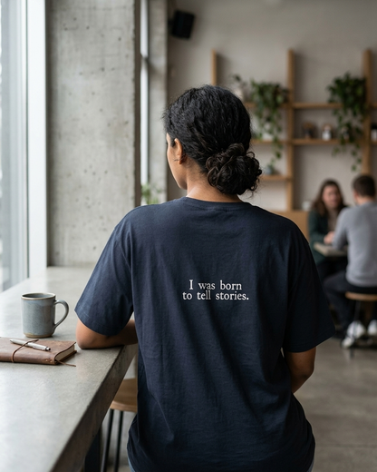 Born to tell stories Cinema graphic tee Unisex basic T-shirt