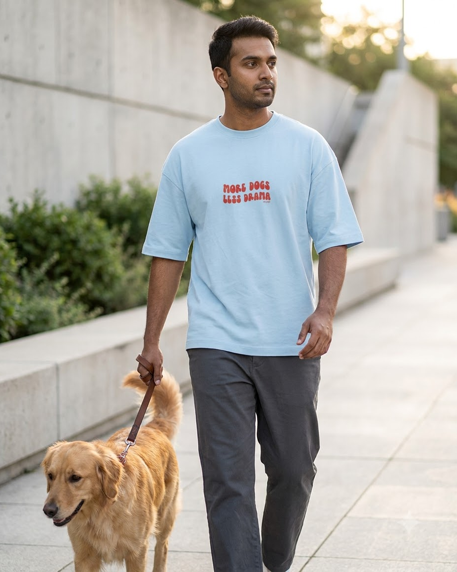 MORE DOG Unisex Oversized T-shirt