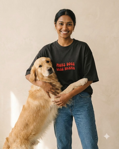 MORE DOG Unisex Oversized T-shirt