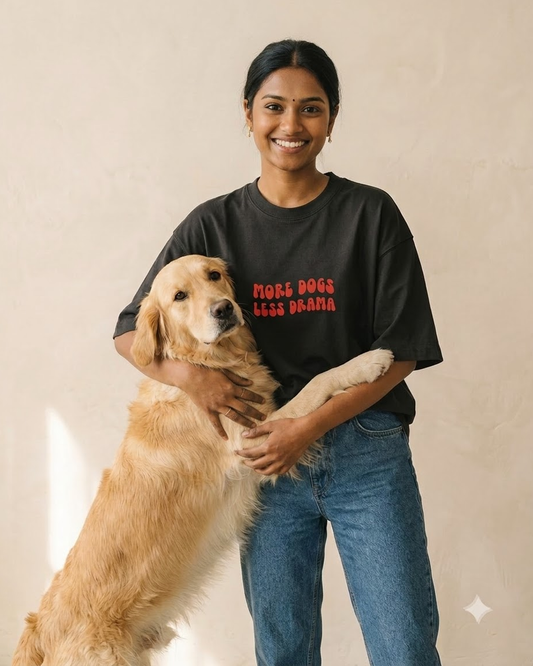 MORE DOG Unisex Oversized T-shirt