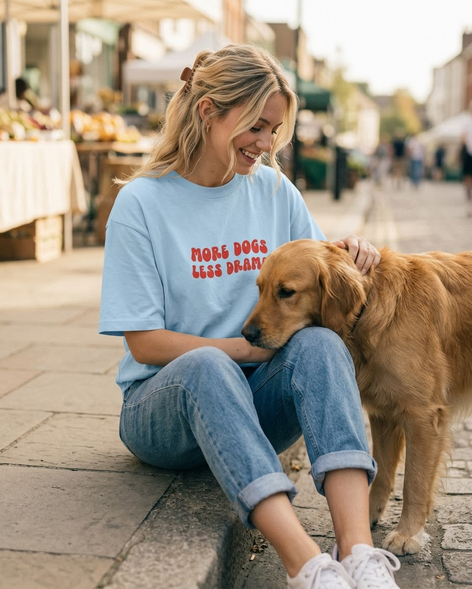 MORE DOG Unisex Oversized T-shirt