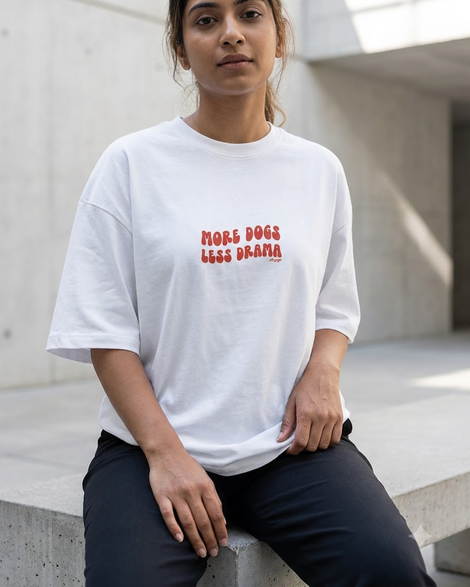 MORE DOG Unisex Oversized T-shirt