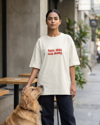 MORE DOG Unisex Oversized T-shirt