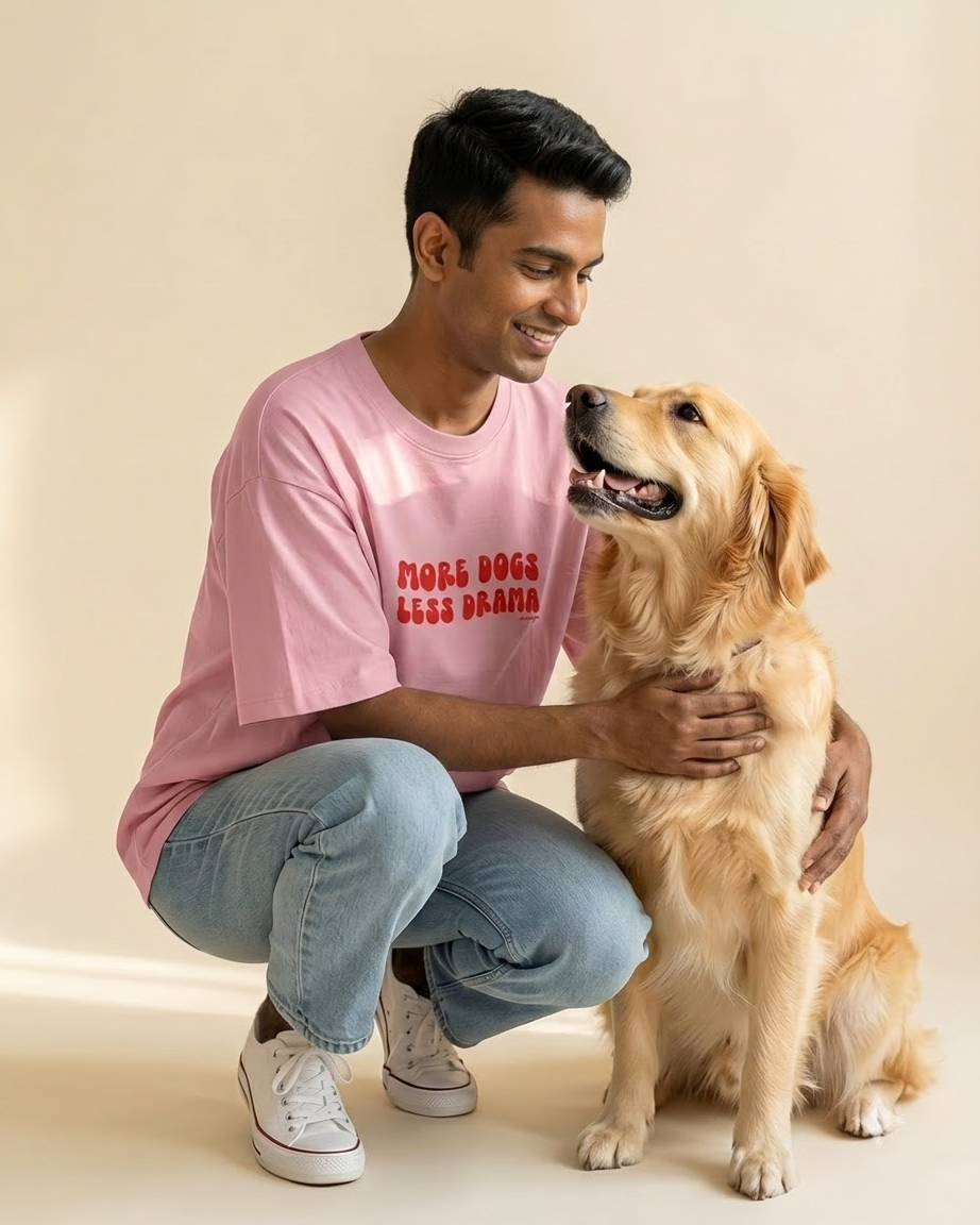 MORE DOG Unisex Oversized T-shirt