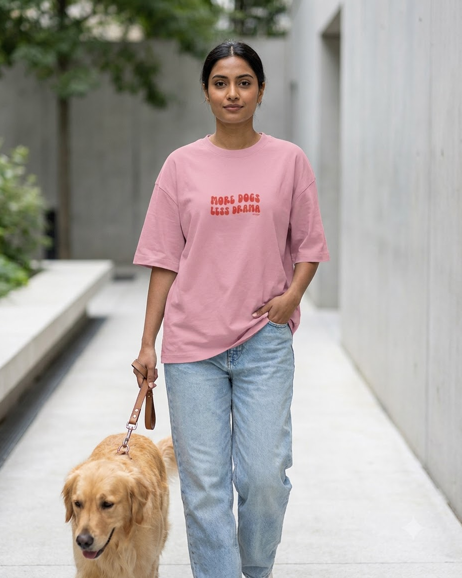 MORE DOG Unisex Oversized T-shirt