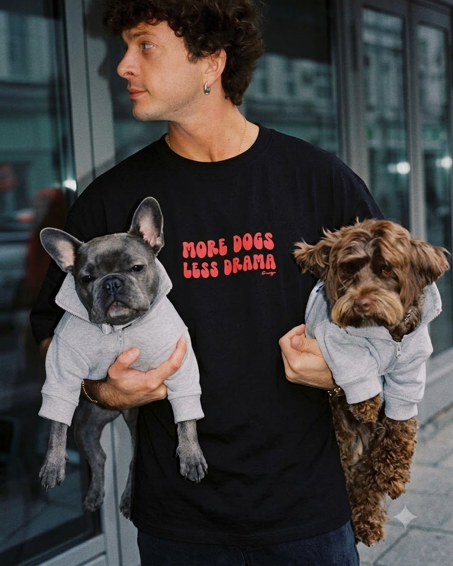 MORE DOG Unisex Oversized T-shirt